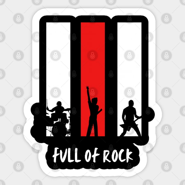 Full of rock Sticker by S.Dissanayaka